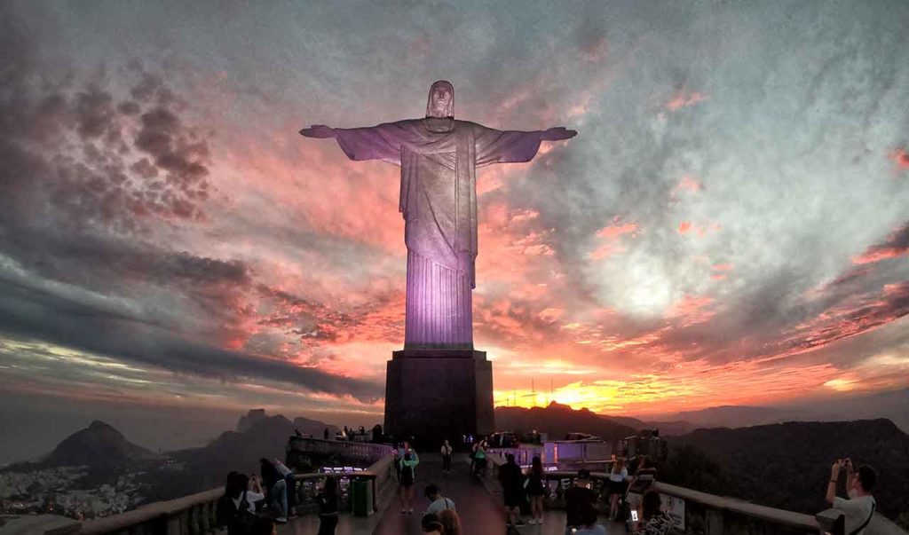 Tramonto al Cristo di Rio