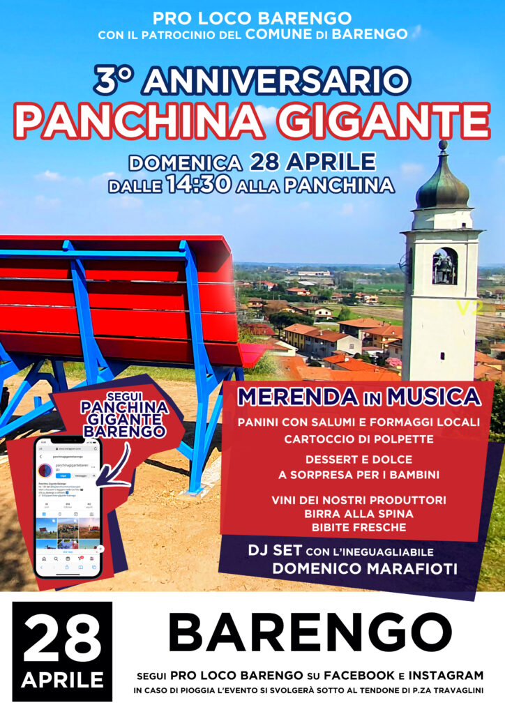 Anniversario Panchina Gigante Barengo