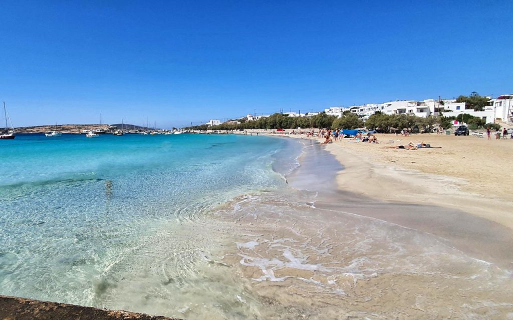 Koufonissi, isola vicino a Naxos,. spiaggia principale